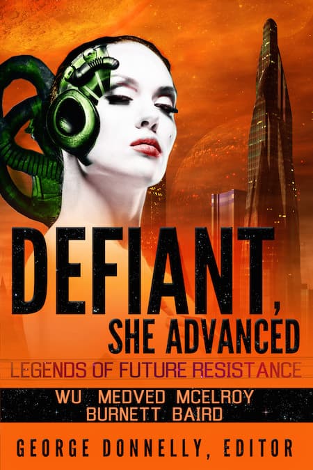 Defiant, She Advanced libertarian science fiction anthology cover